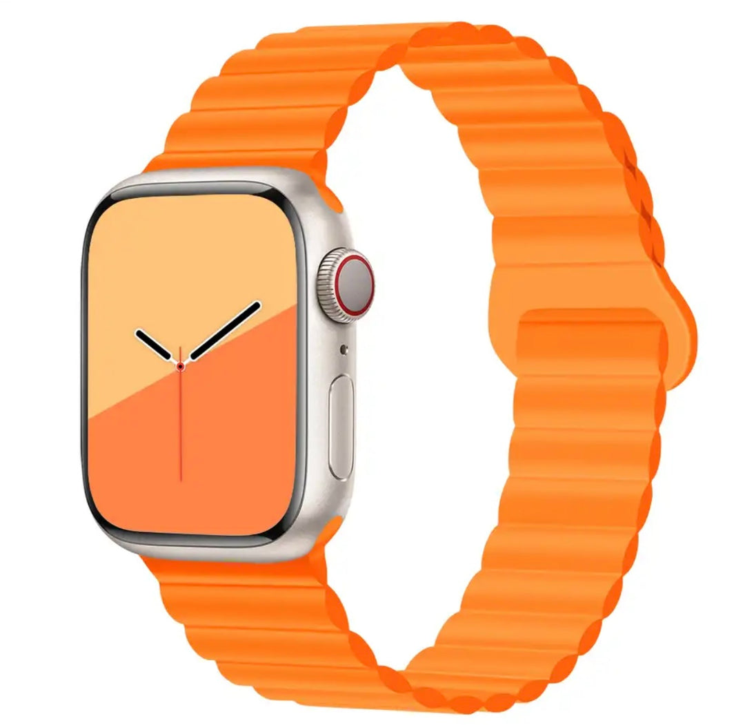 Apple Watch siliconen band orange montresdeluxe